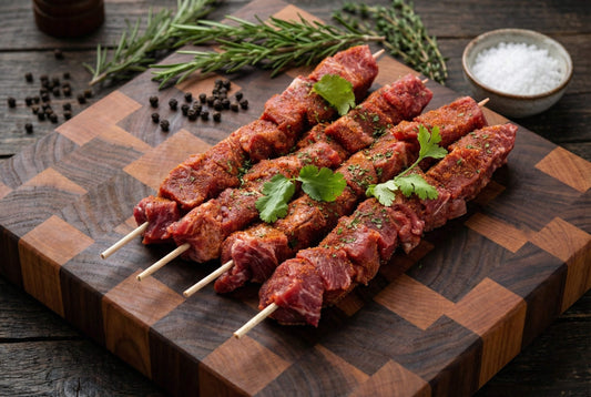 Mush Steak Kabobs