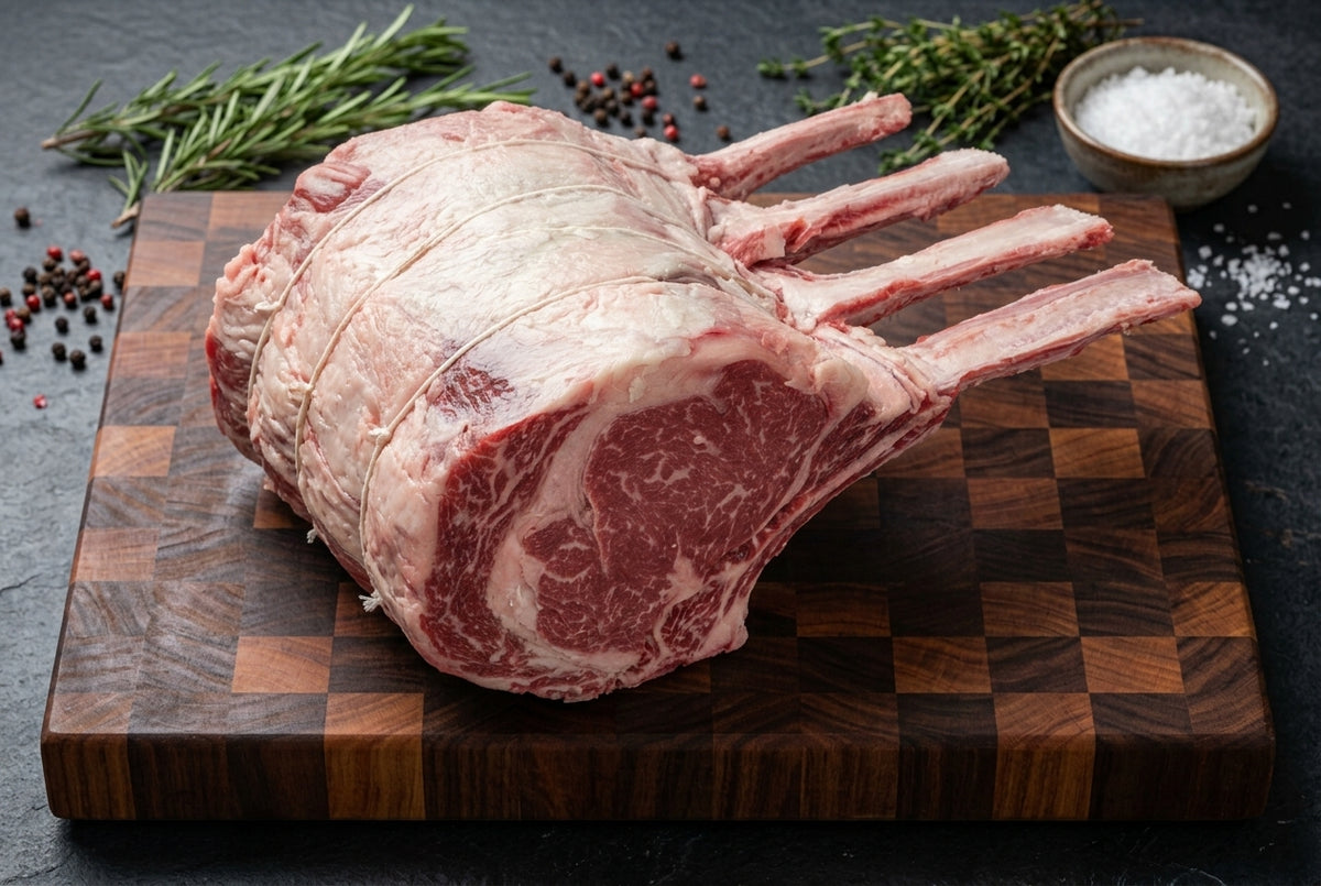 Rib Roast On Rack (Prime & Dry Aged)