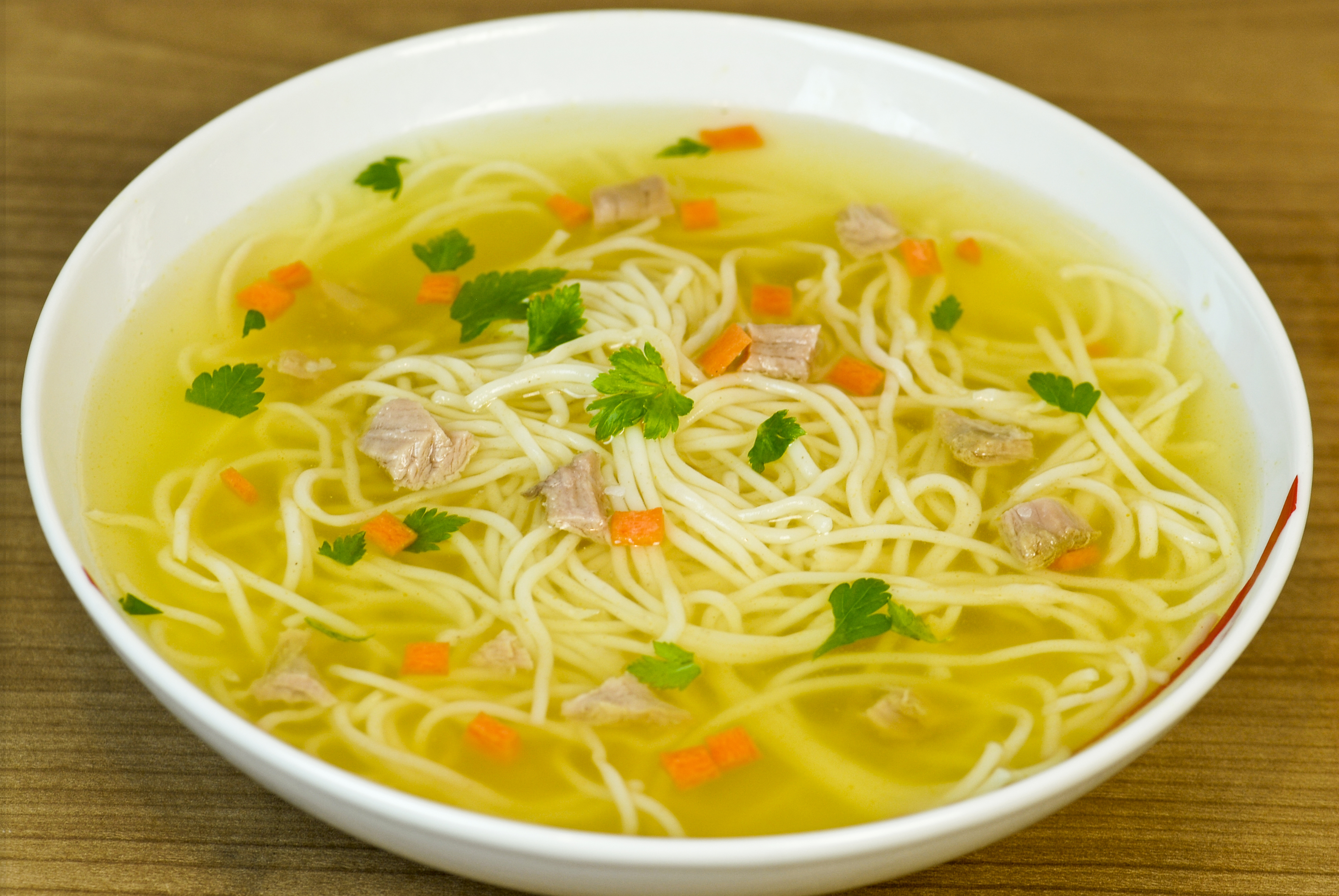 Chicken noodle soup thin noodles