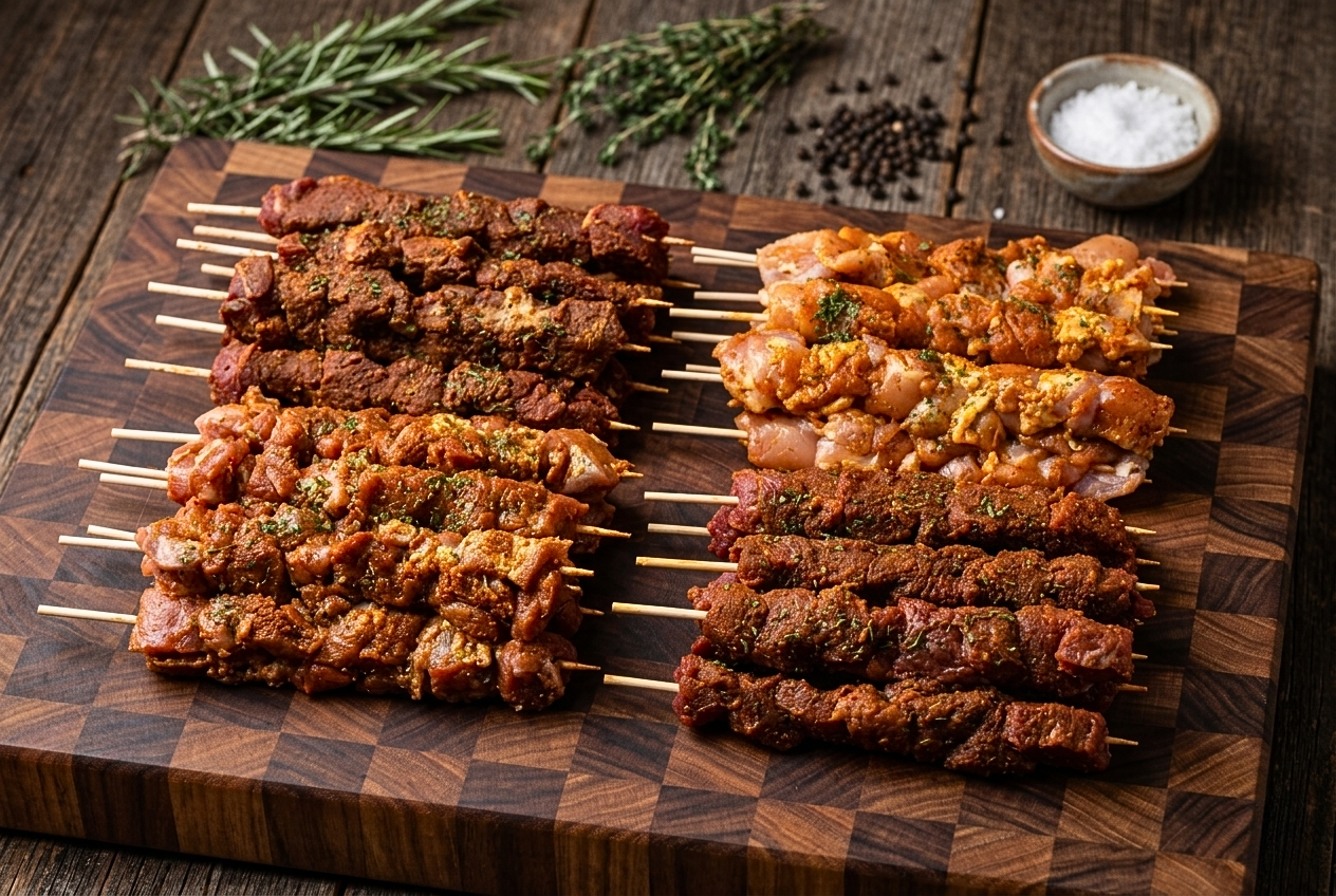 Seasoned Boneless Kabob Mix Sampler
