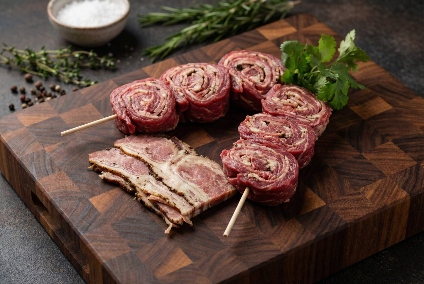 Skirt Steak Pinwheel