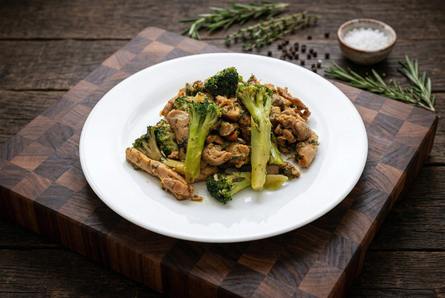 Cooked Chicken With Broccoli
