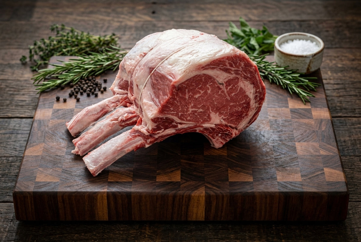 Rib Roast On Rack (Prime & Dry Aged)