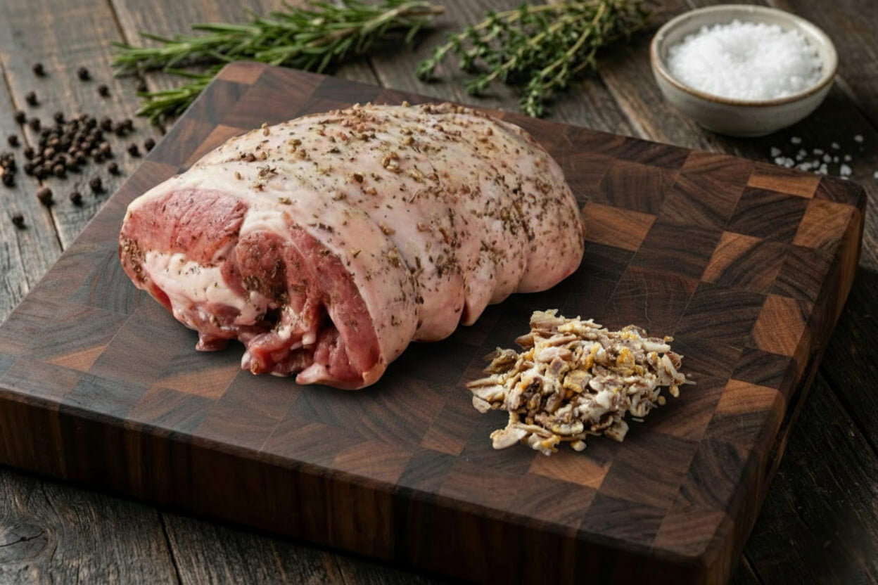 Stuffed Lamb Shoulder Roast