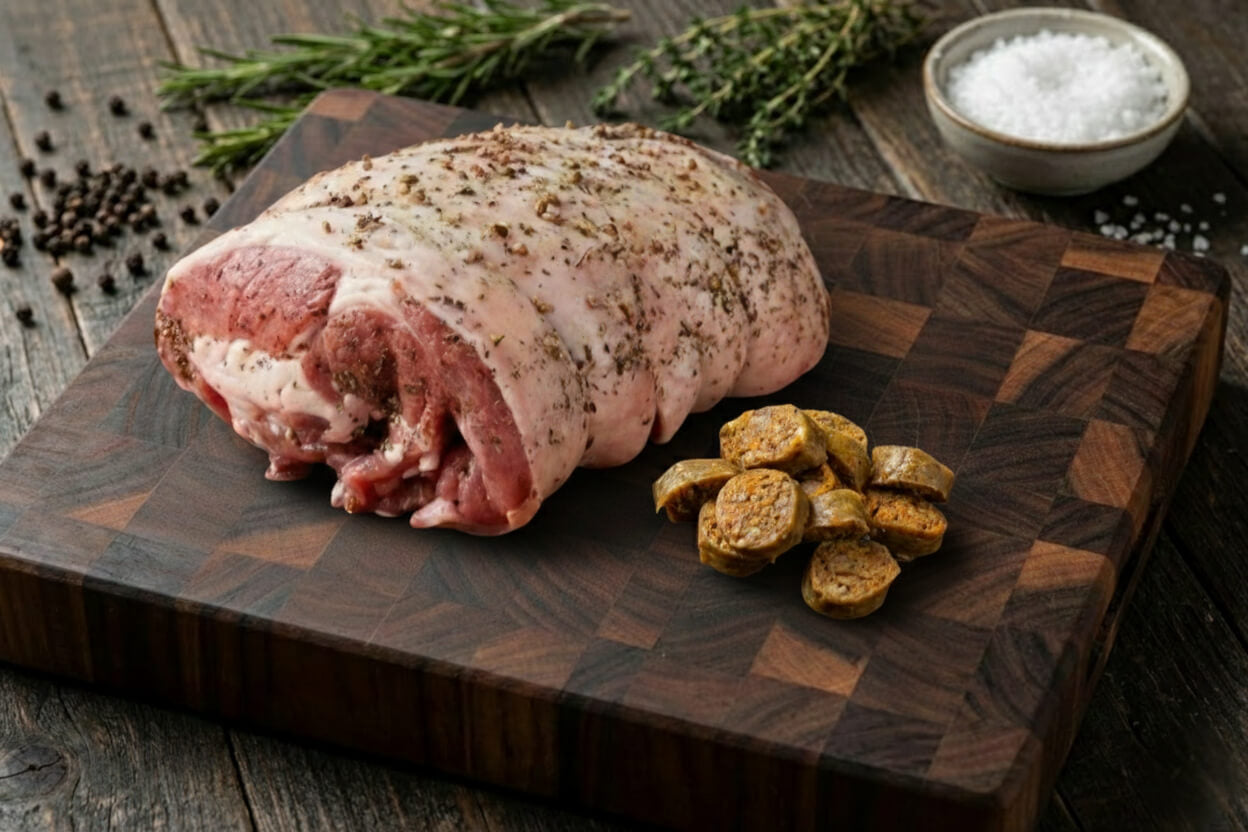 Stuffed Lamb Shoulder Roast
